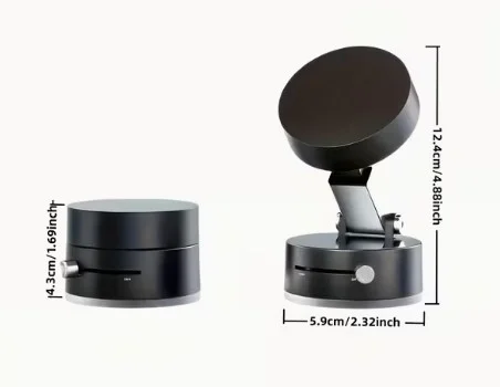 Mıknatıslı Katlanabilir Telefon Tutucu - Torpido ve Cam Uyumlu görsel 2