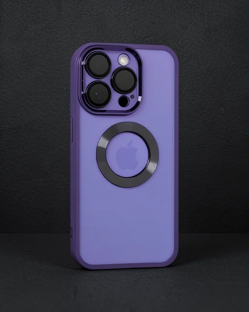Apple İphone 15 Pro Kılıf Slot Silikon - Mor