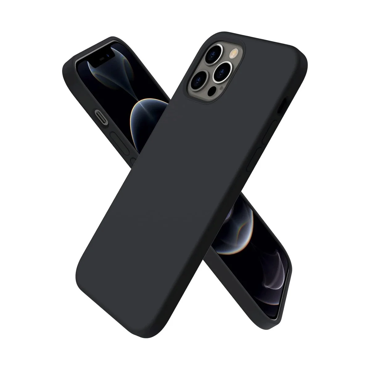 Apple İphone 12 Pro Kılıf First Silikon - Siyah