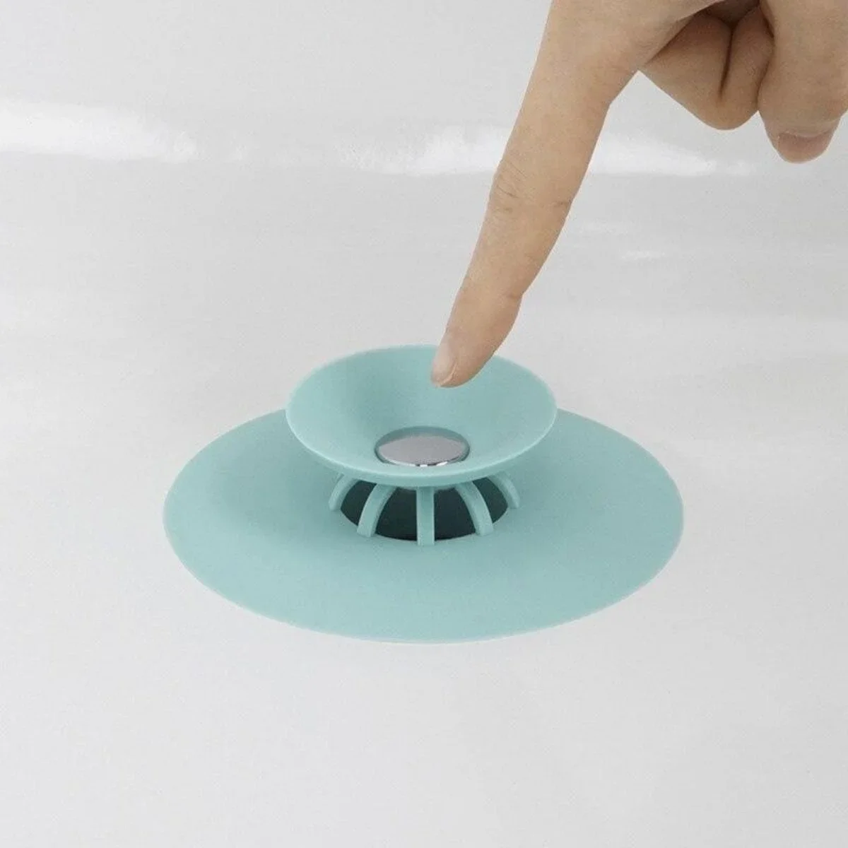 Silikon Malzeme Banyo Mutfak Gider Evye Lavabo İçine Çöp Tıpası Kaydırmaz Süzgeç Çeşitleri M görsel 8
