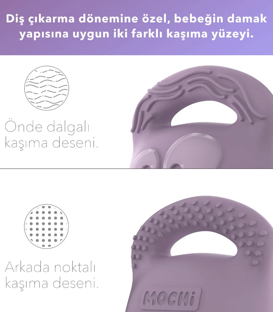 Mochi Diş Kaşıyıcı Lila görsel 3