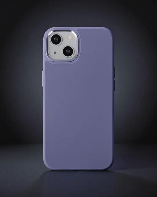 Apple İphone 14 Plus Kılıf Asya Deri Silikon - Mor