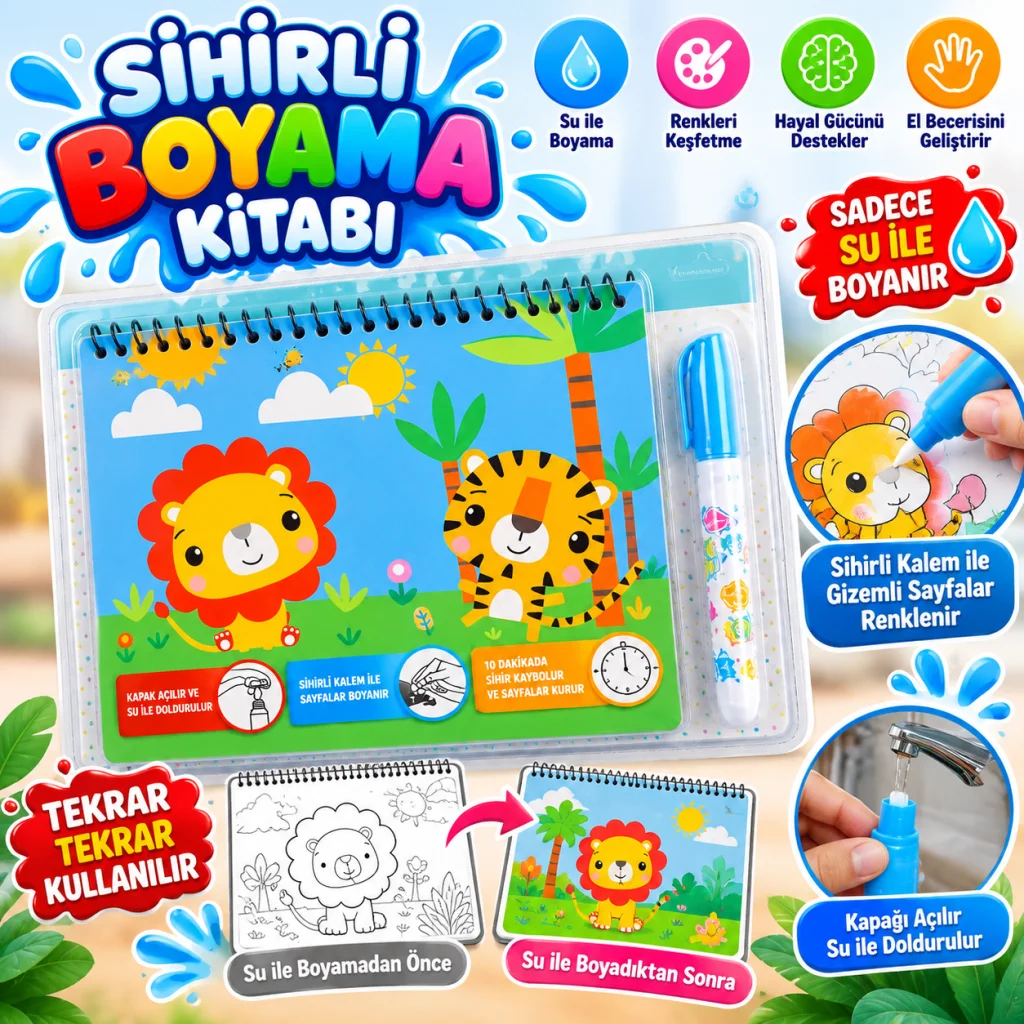 BK010-BK003 Sihirli Boyama Kitabı