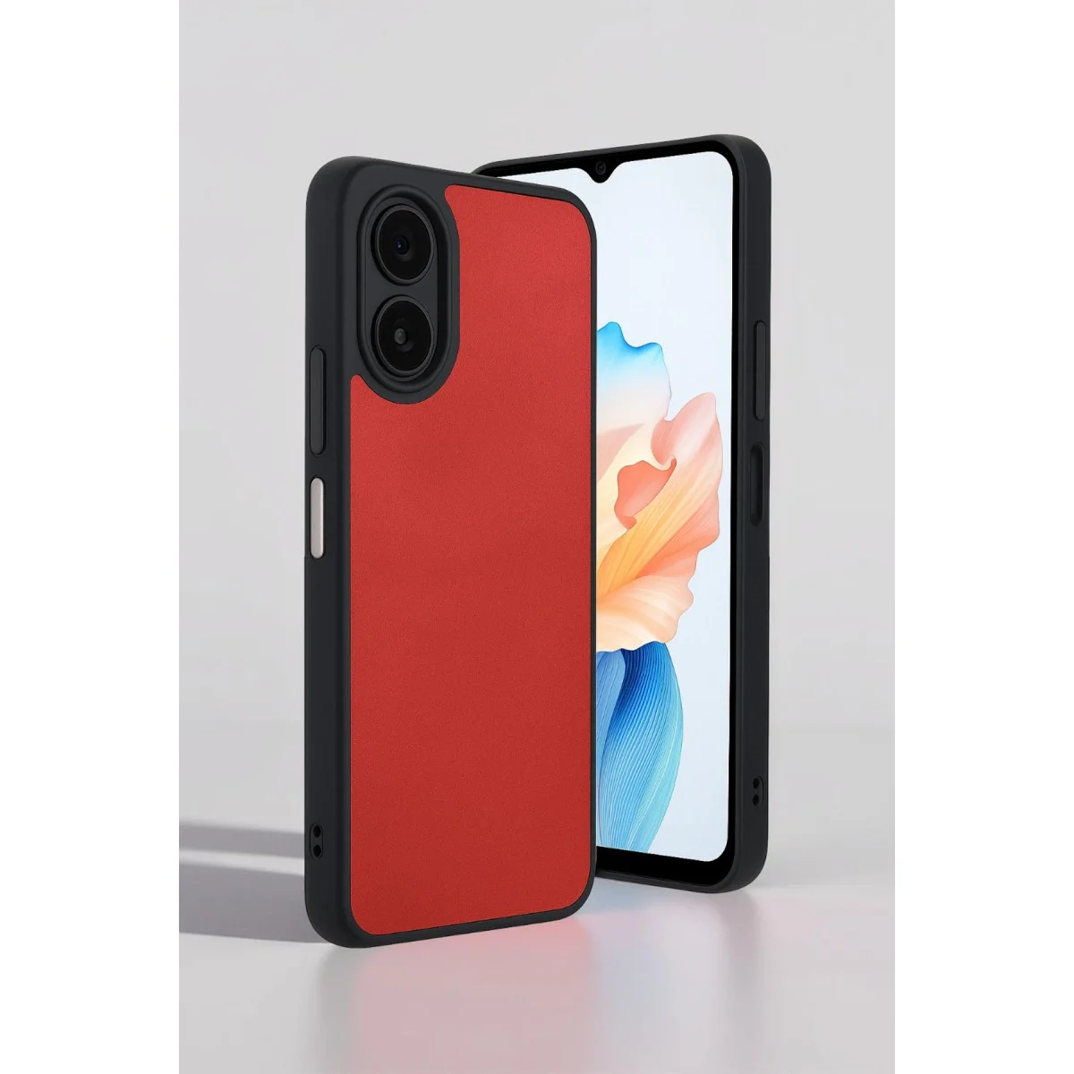 Oppo A38 Kılıf Aras Deri Kapak - Pudra görsel 2