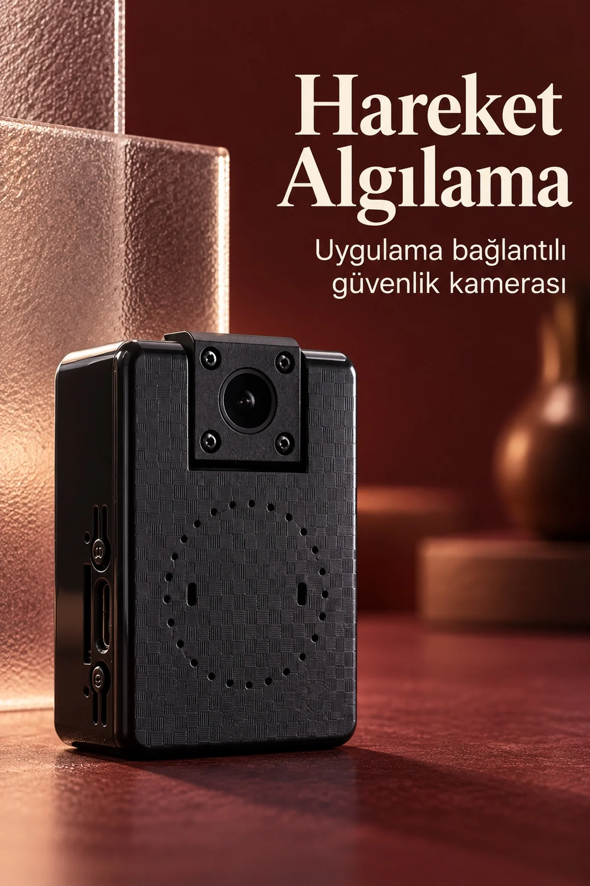 WiFi Mini Güvenlik Kamerası Gece Görüşlü ve Uzaktan İzlemeli