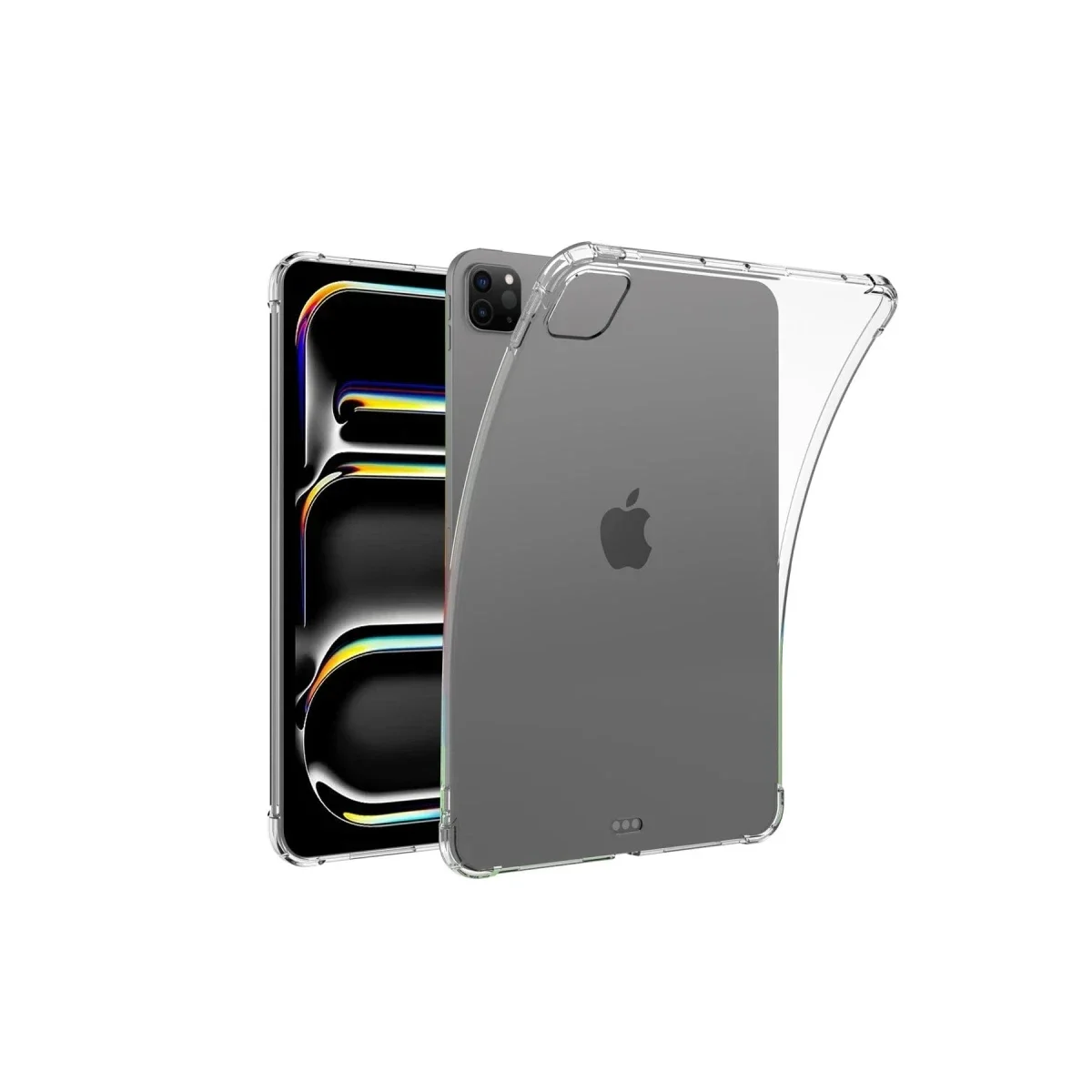 Apple iPad Pro 11 (2024) Kılıf Anti Shock Tablet Silikon - Şeffaf görsel 2