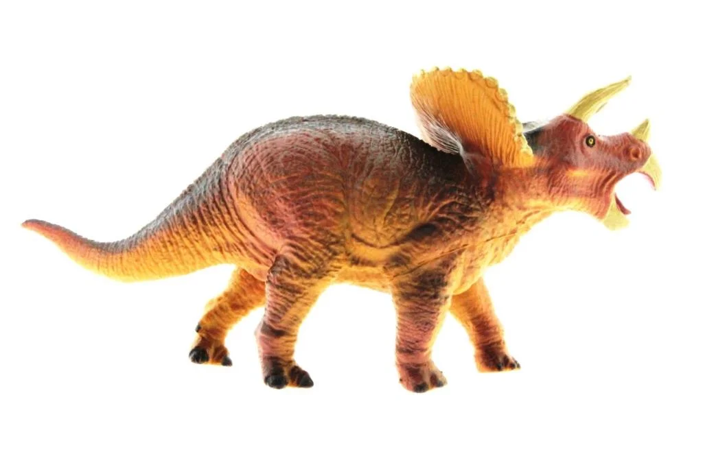 Yumuşak Plastik Dinozor Figür - Triceratops görsel 4