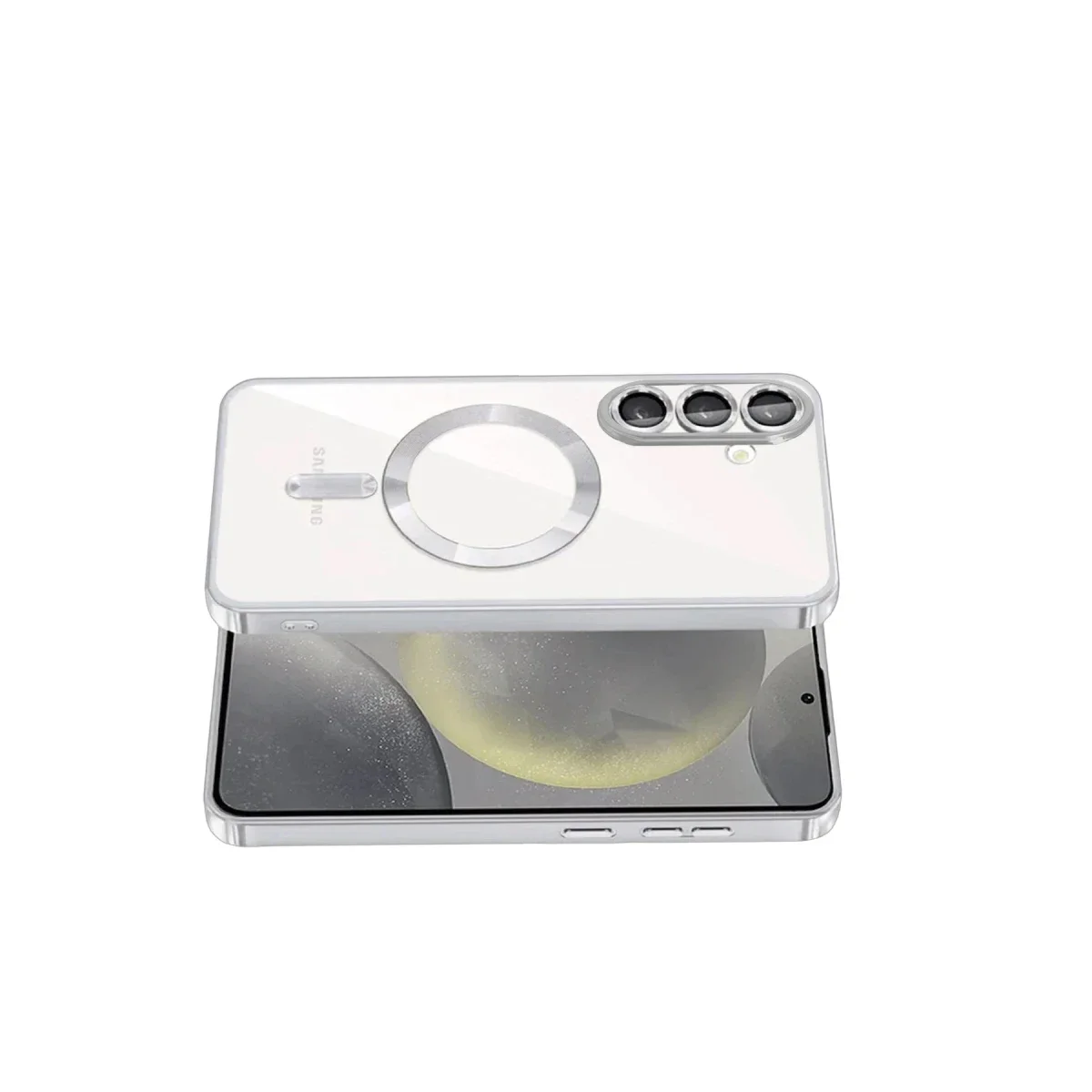 Samsung Galaxy S26 Plus Kross Magneticsafe Kapak - Gümüş görsel 3