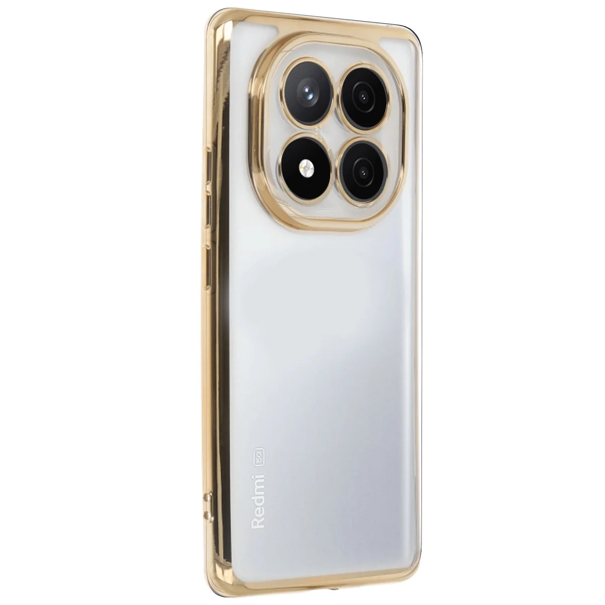 Xiaomi Redmi Note 14 Pro Plus Kılıf Razer Lensli Silikon - Gold görsel 2