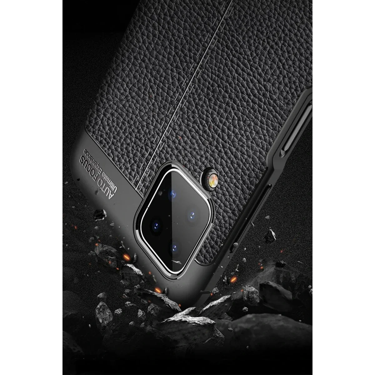 Samsung Galaxy A12 Kılıf Auto Focus Kapak - Kırmızı görsel 3