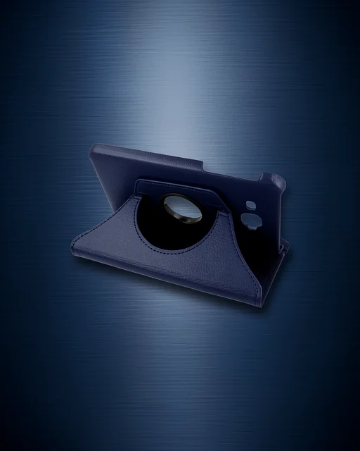 Samsung Galaxy T280 Tab A 7 Kılıf 360 Tablet Deri Kılıf - Lacivert