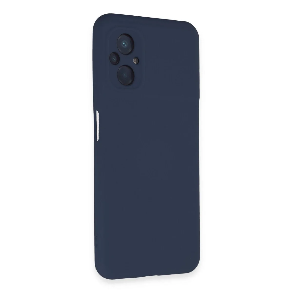 Xiaomi Poco M5 Kılıf Nano İçi Kadife Silikon - Lacivert görsel 2