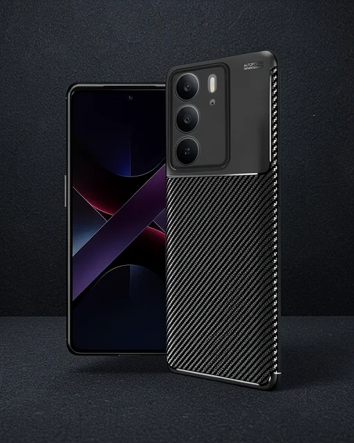 Realme C75 4g Auto Focus Karbon Kapak - Siyah