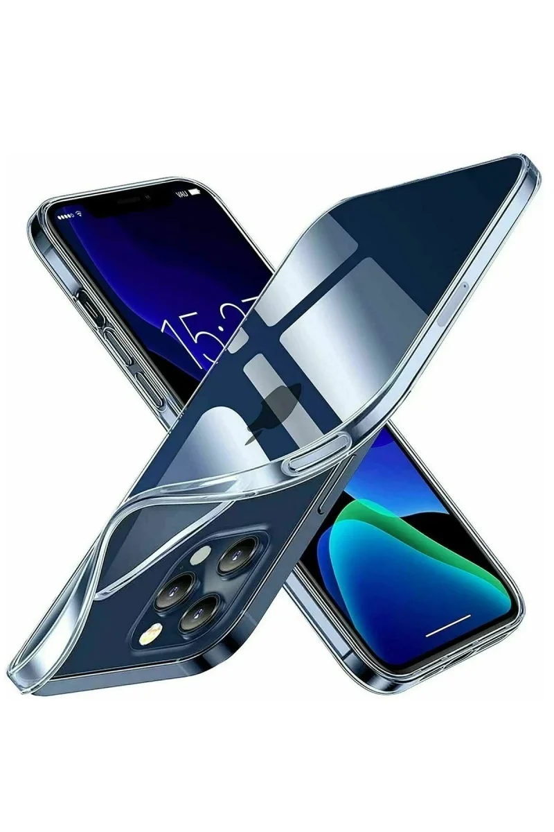 Apple iPhone 15 Pro Kılıf Lüx Şeffaf Silikon