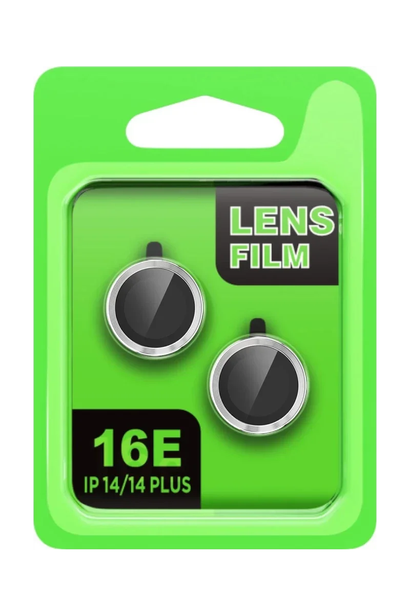 Apple iPhone 16E Raze Metal Kamera Lens - Gümüş