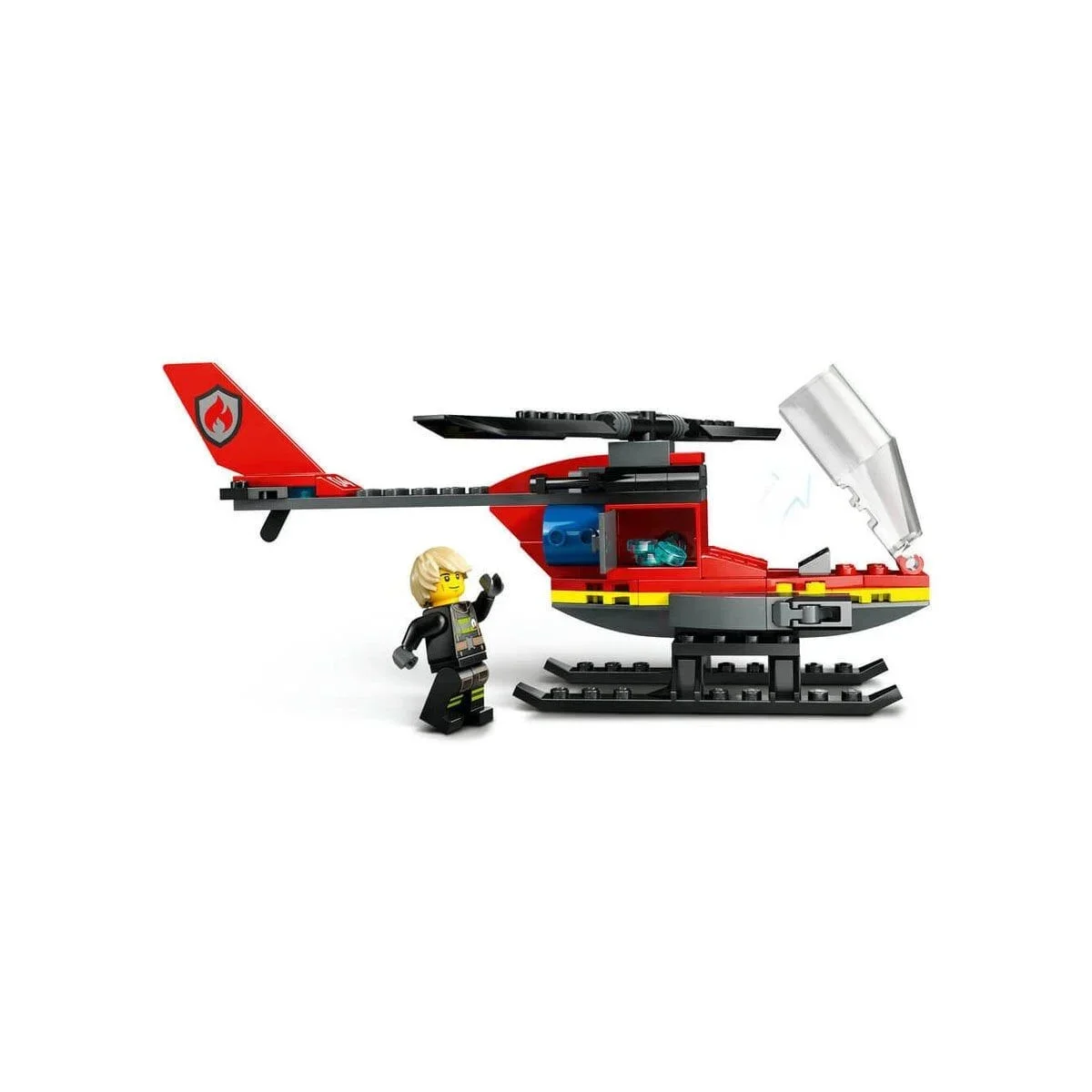 60411 Lego City İtfaiye Kurtarma Helikopteri 85 parça +5 yaş görsel 3
