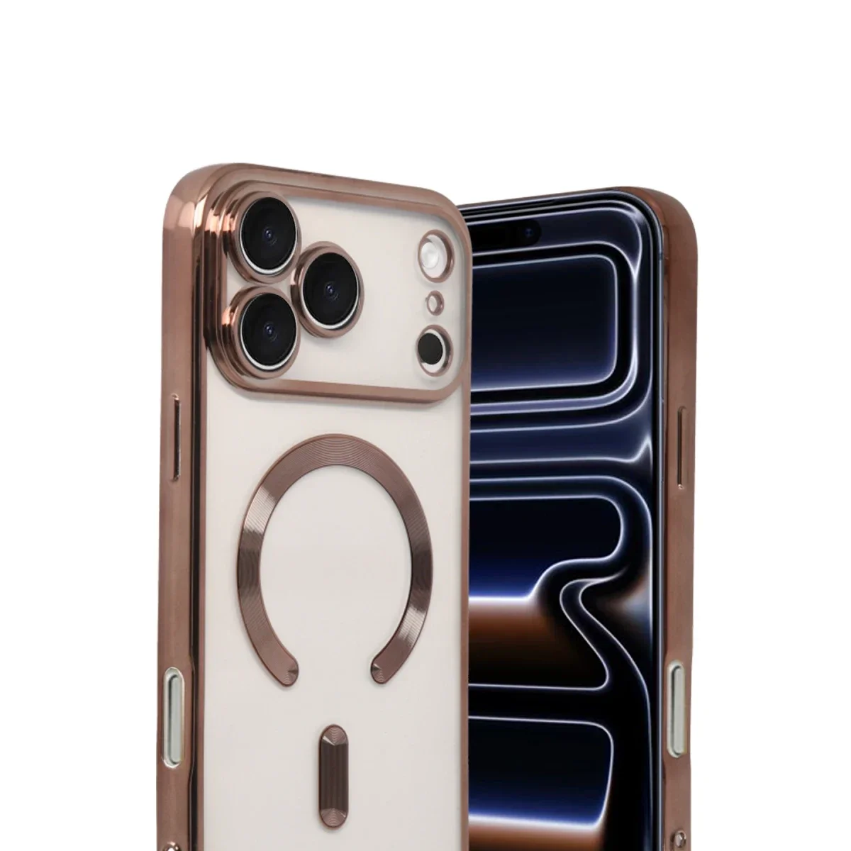 Apple iPhone 17 Pro Kross Magneticsafe Kapak - Çöl Titanyum görsel 2