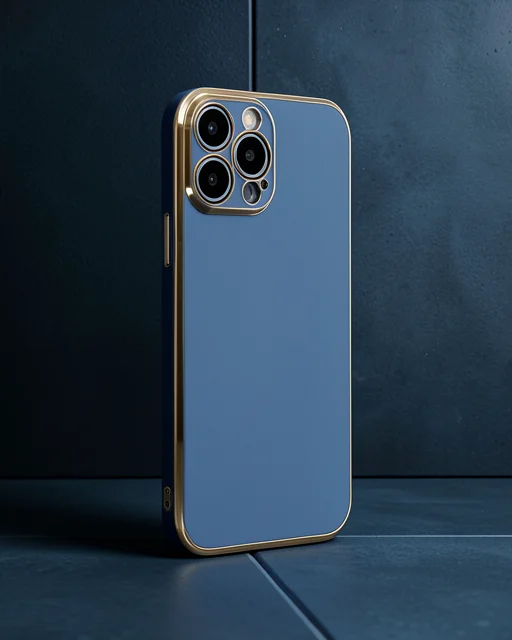 Apple İphone 14 Pro Max Kılıf Volet Silikon - Mavi