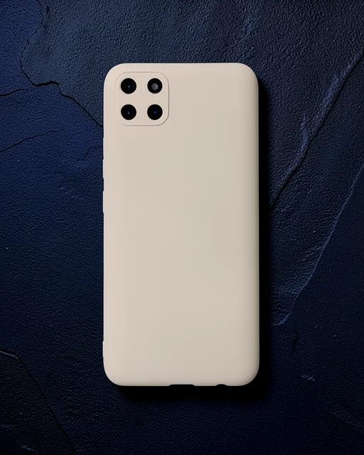 Realme C11 Kılıf Nano İçi Kadife Silikon - Pudra