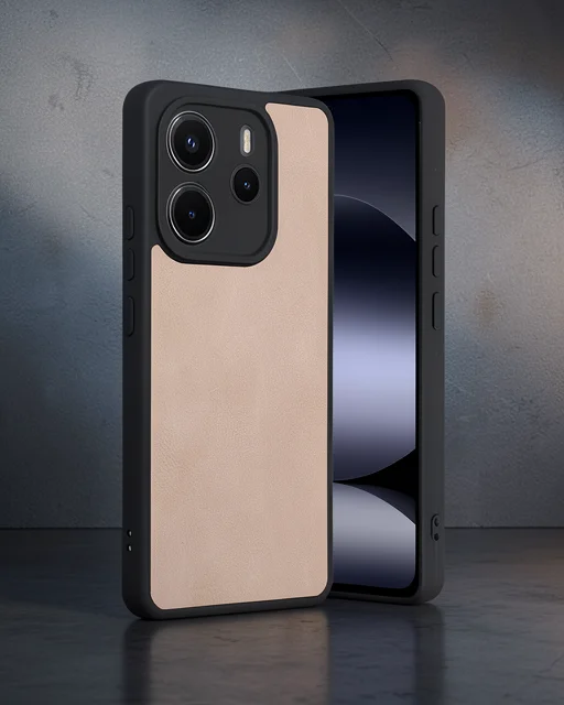 Xiaomi Redmi Note 14 4g Kılıf Aras Deri Kapak - Pudra