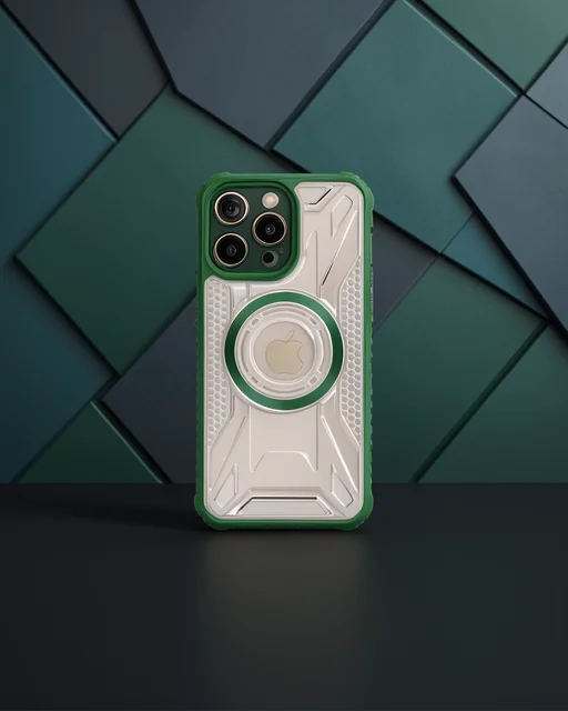 Apple İphone 12 Pro Max Kılıf Prag Magneticsafe Kapak - Koyu Yeşil