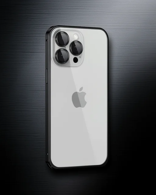 Joko Apple İphone 15 Pro Max Metal Bumper Mat Kapak - Siyah