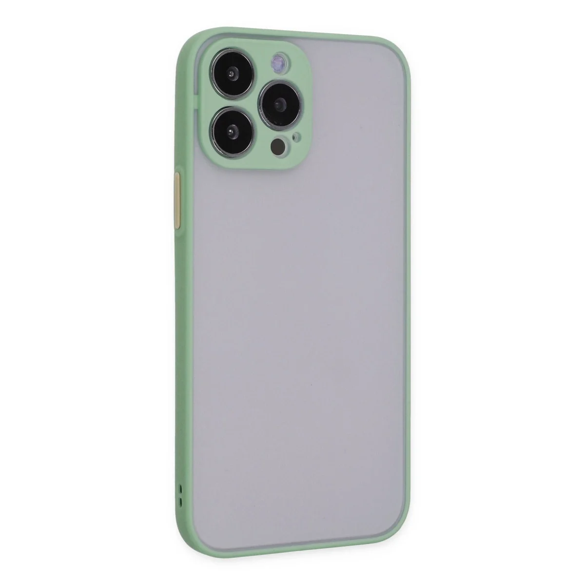 Apple İphone 15 Pro Kılıf Montreal Silikon Kapak - Açık Yeşil görsel 3