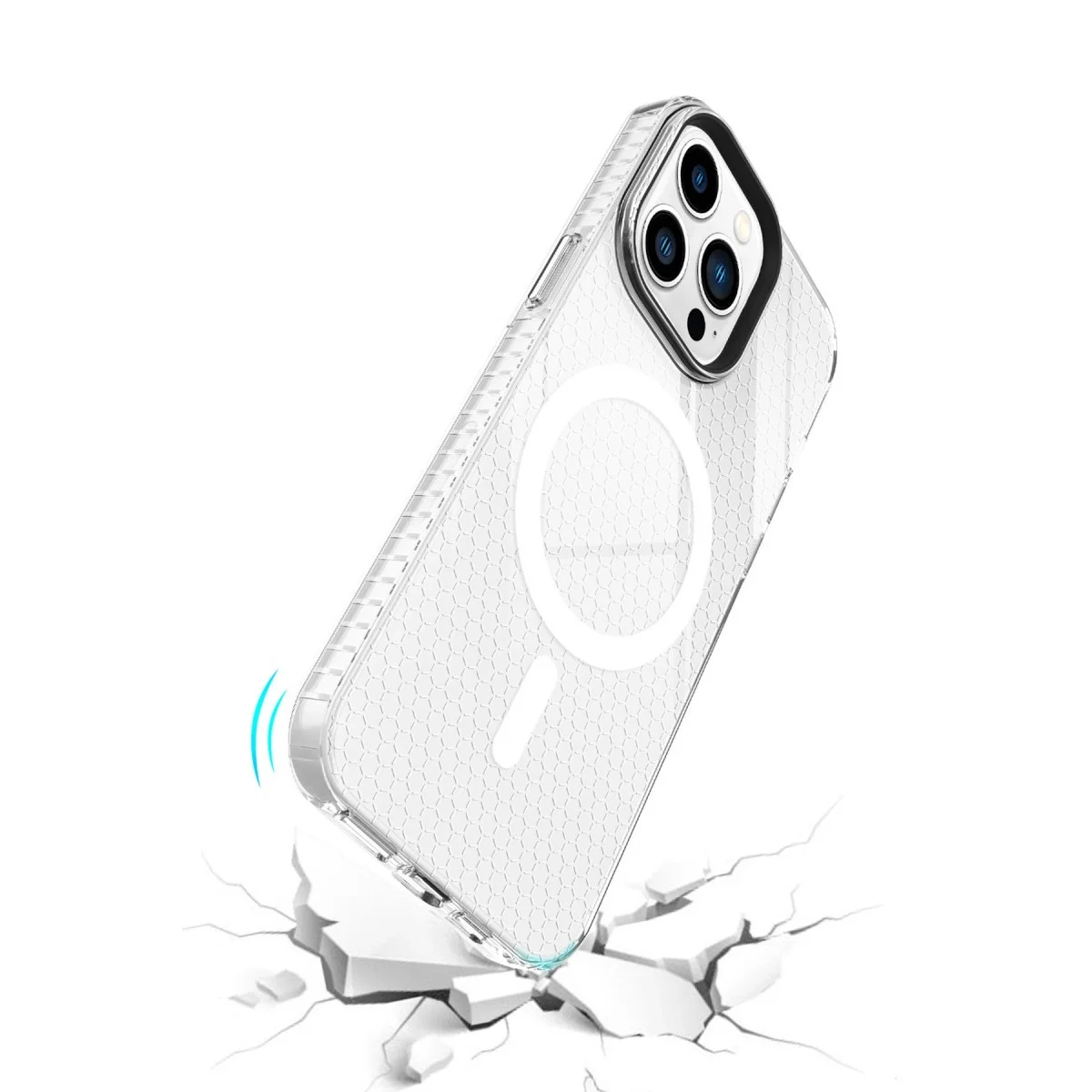 Apple İphone 14 Pro Kılıf Beta Magneticsafe Silikon - Şeffaf görsel 4