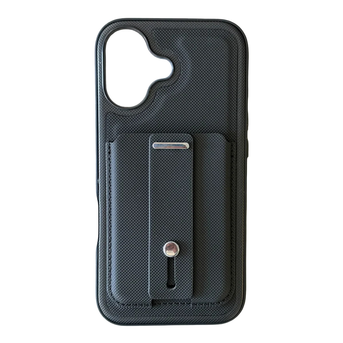 Apple iPhone 16 Latte Kartvizitli Kapak - Siyah