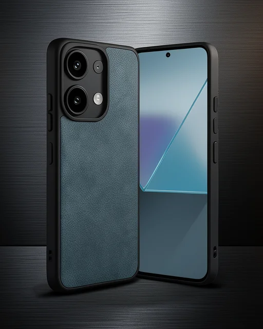 Xiaomi Redmi Note 13 Pro 4g Kılıf Aras Deri Kapak - Koyu Yeşil