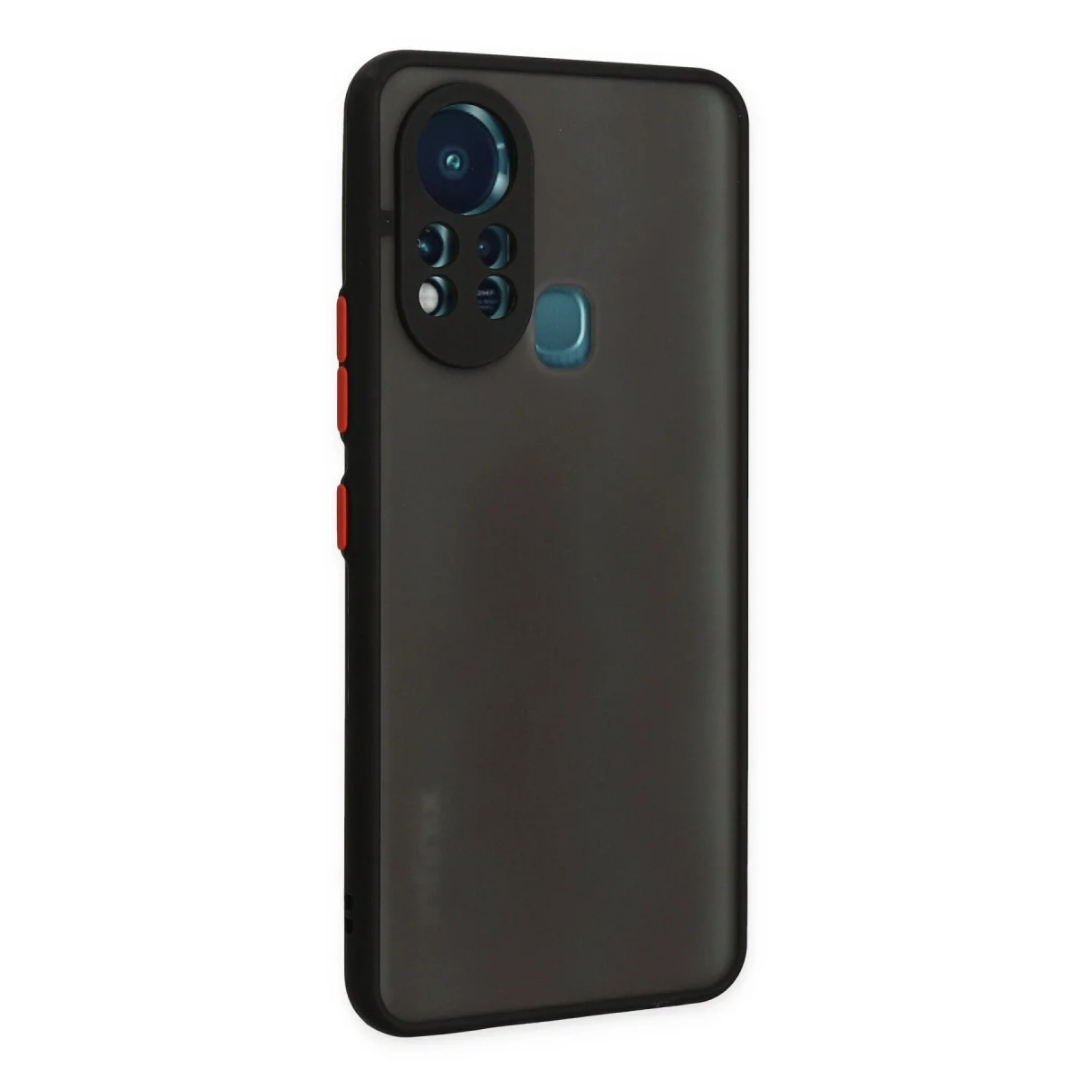 İnfinix Hot 11s Kılıf Montreal Silikon Kapak - Siyah görsel 2