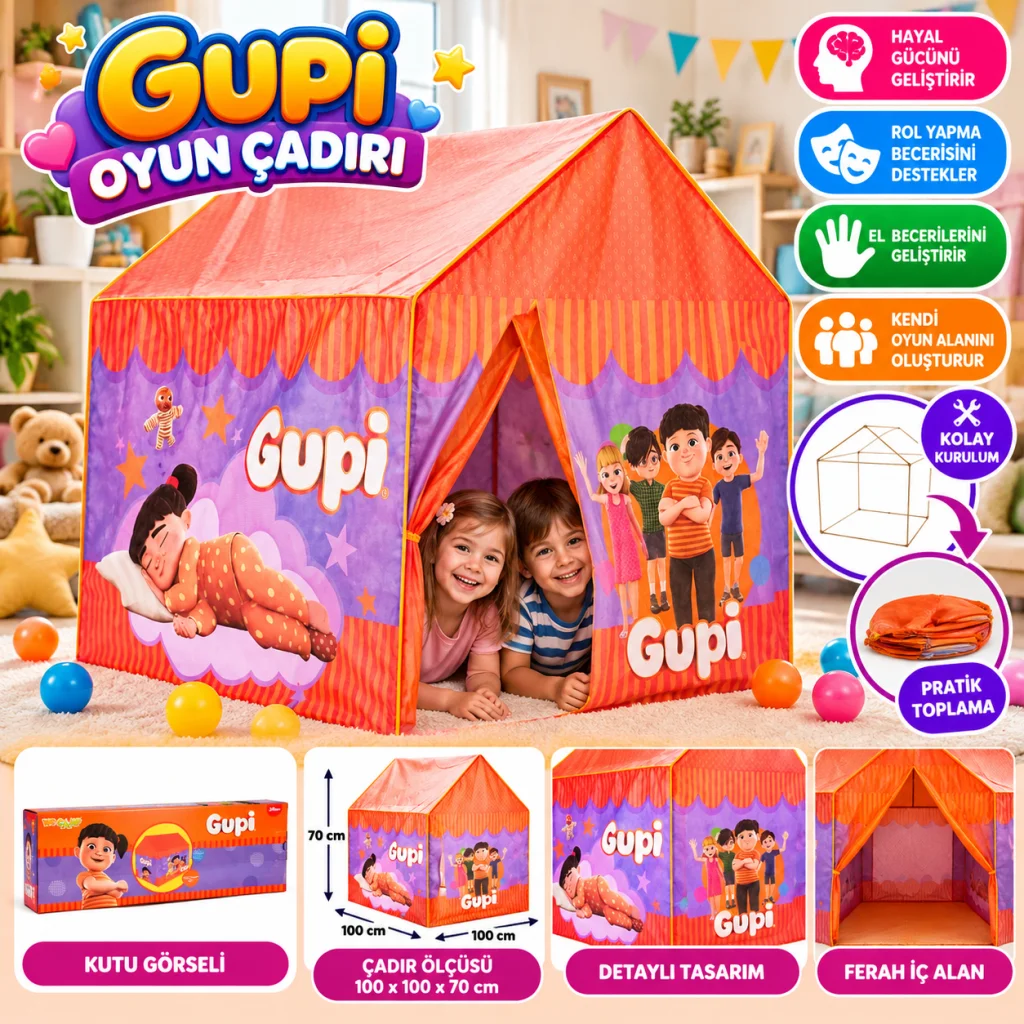 6775 Çadır Gupi 100X70X100CM Gup görsel 2