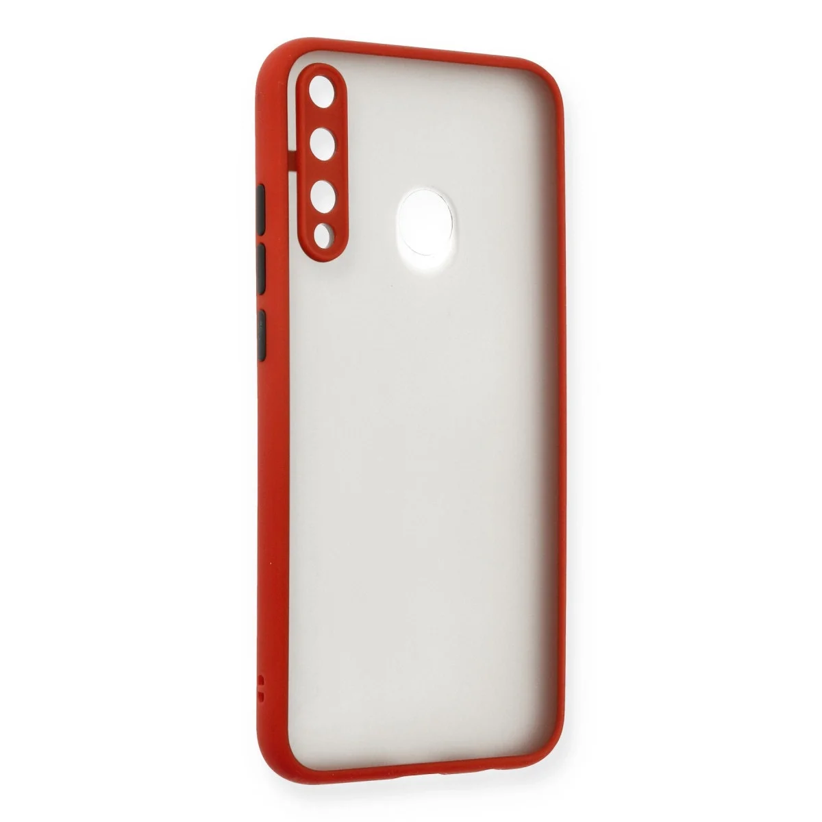 Huawei P40 Lite E Kılıf Montreal Silikon Kapak - Kırmızı görsel 2