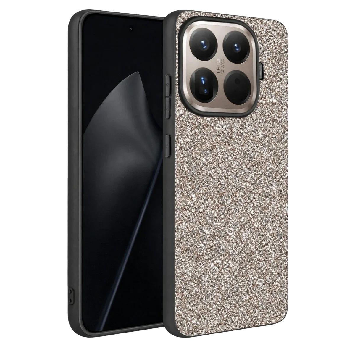 Onegif Xiaomi Mi 15T Pro Bright Simli Kapak - Gümüş