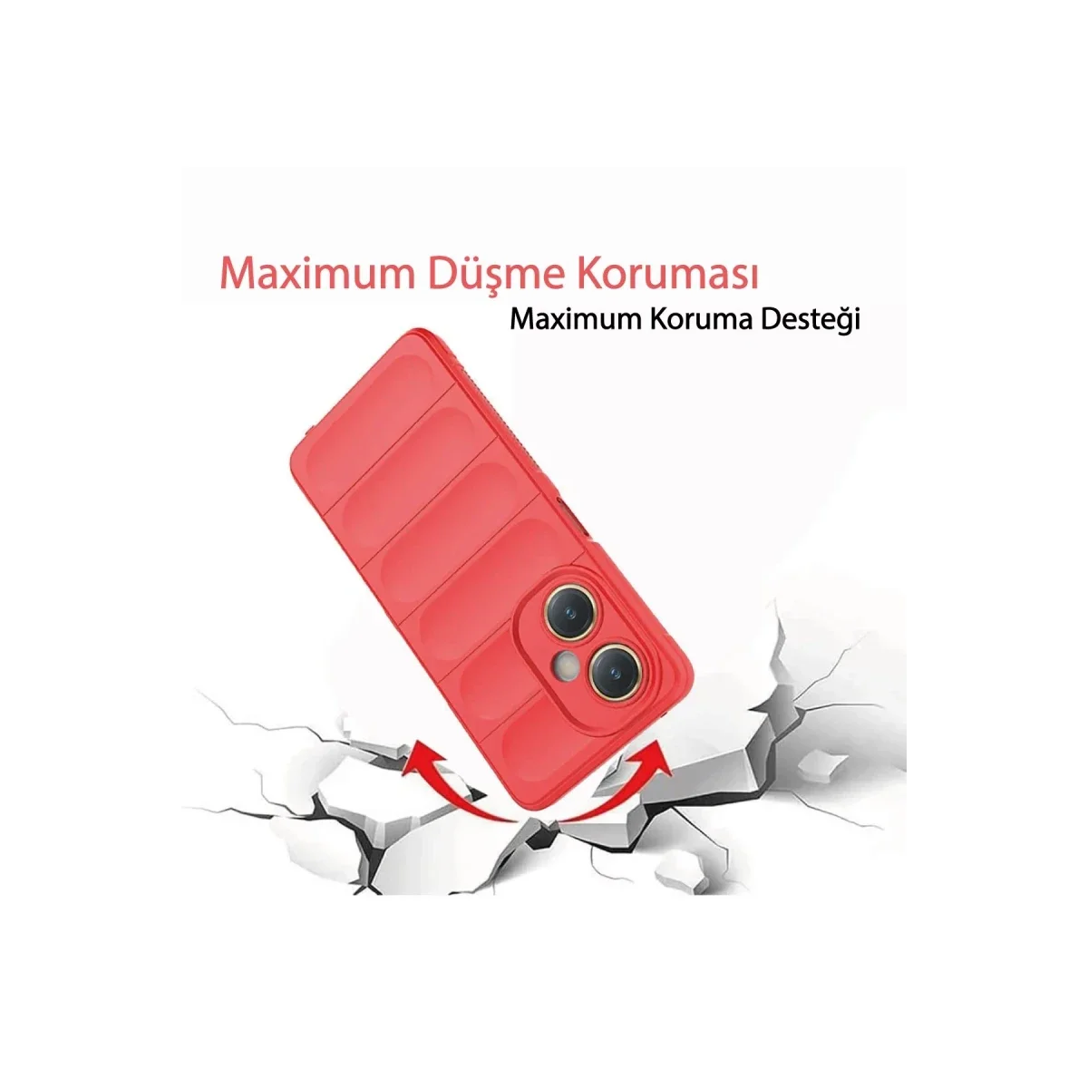 Vivo Y27 Kılıf Optimum Silikon - Krem görsel 4