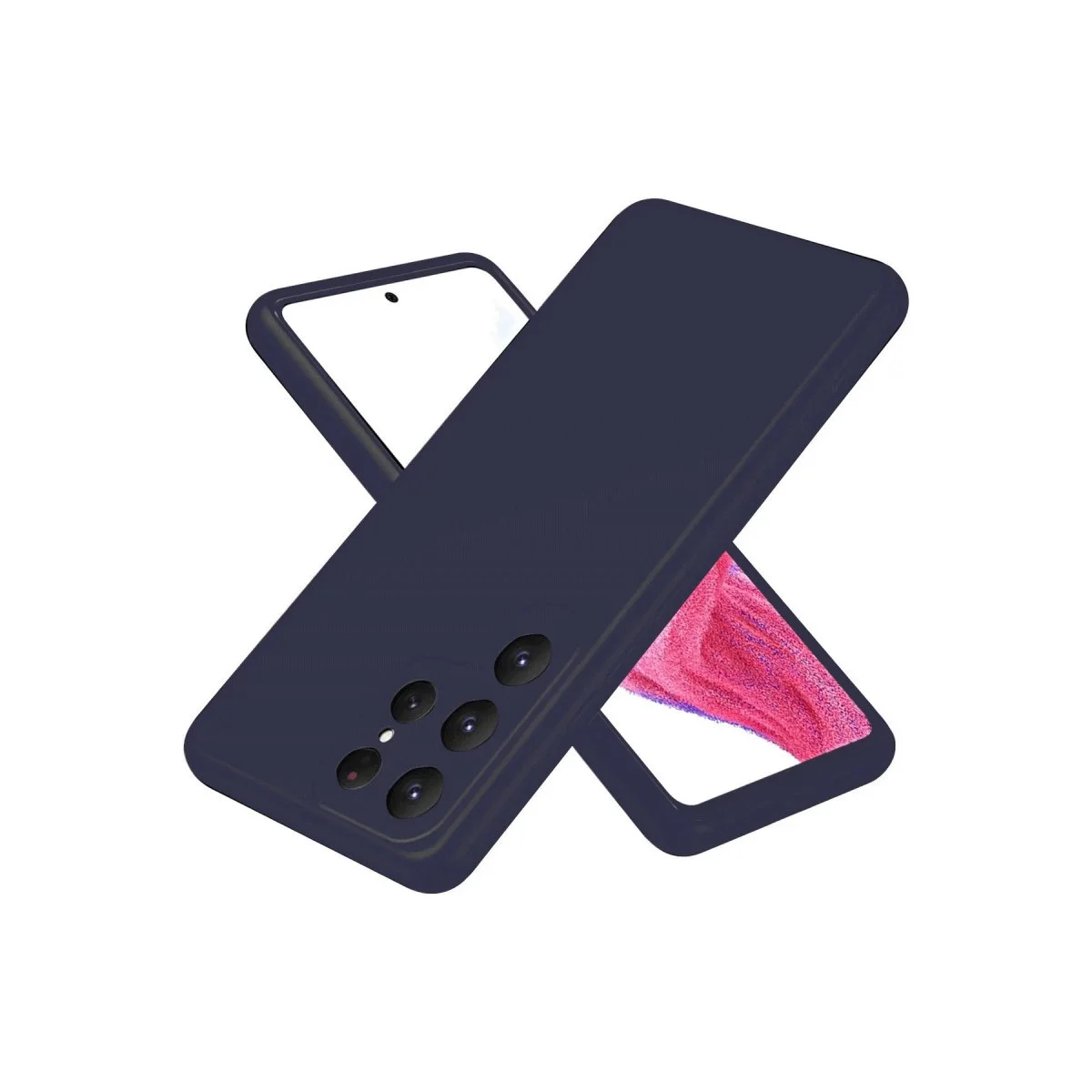 Samsung Galaxy S25 Ultra Kılıf First Silikon - Lacivert görsel 3