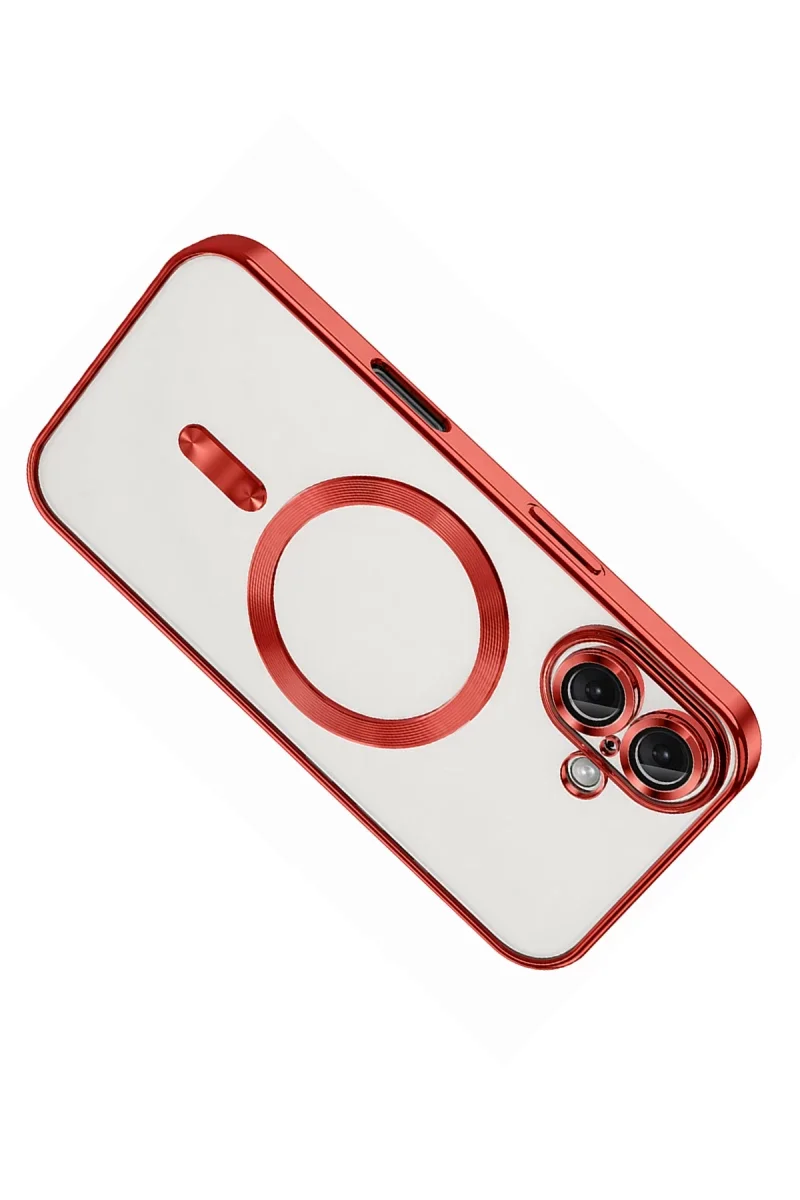 Apple iPhone 16 Kılıf Kross Magneticsafe Kapak - Kırmızı görsel 3