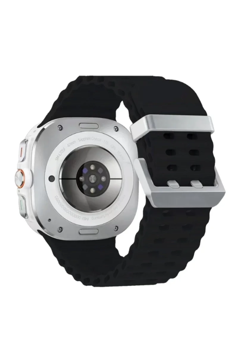 Watch 7 Ultra KR417 Rug Silikon Kordon - Siyah