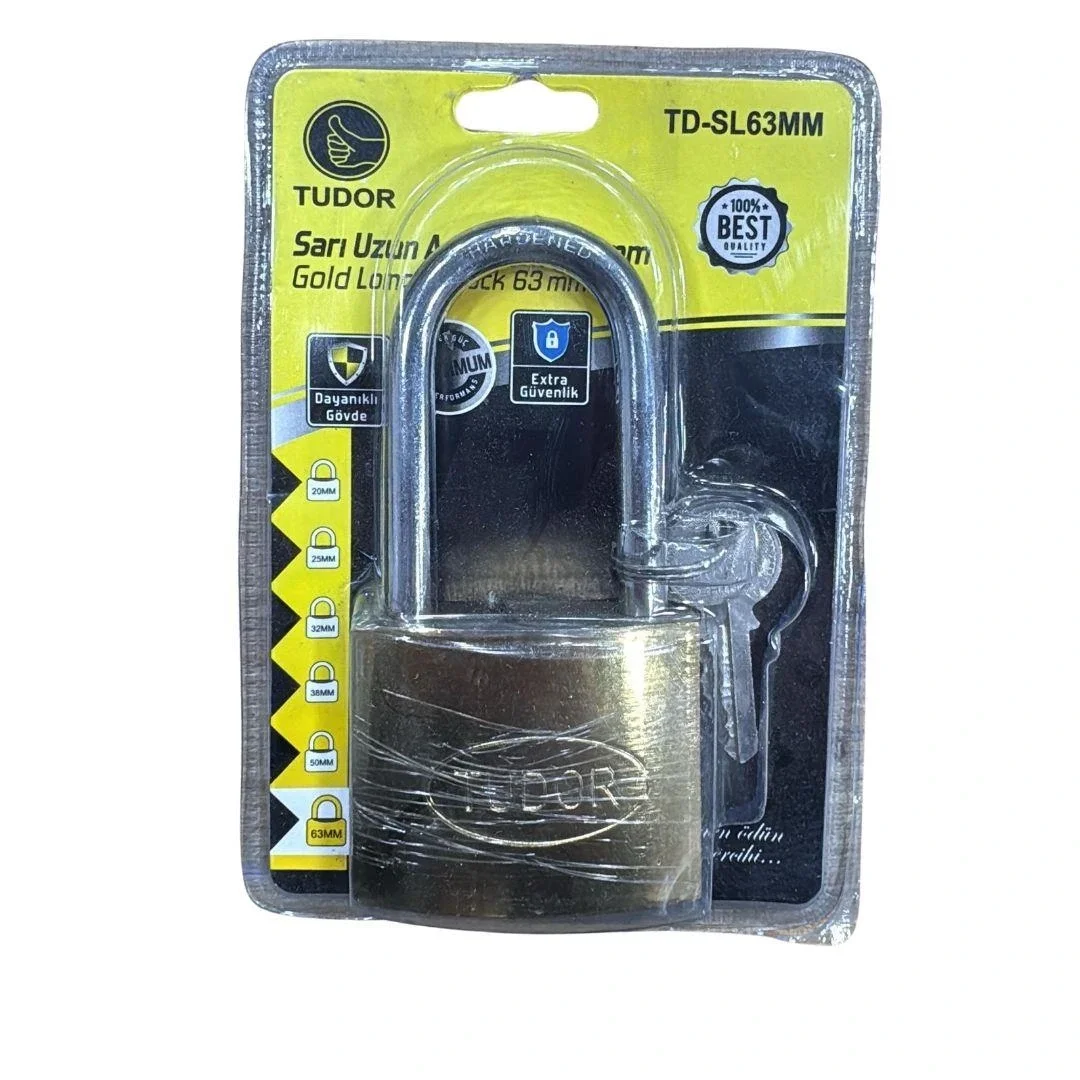 Blisterli Uzun Sarı 63 mm Kilit görsel 2