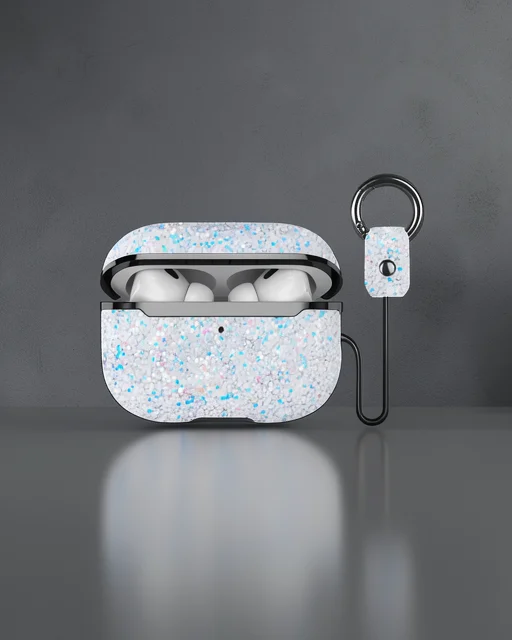Onegif Apple Airpods 2 (2.nesil) Bright Simli Airpods Kapak - Gümüş