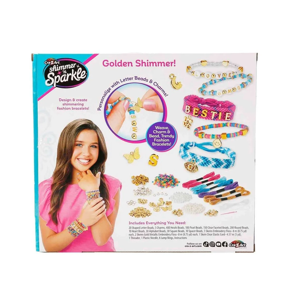 00065625 Sun-cza-hobi Set Shımmer N Sparkle Sparklıng A To Z Fashıon Bracelets görsel 5