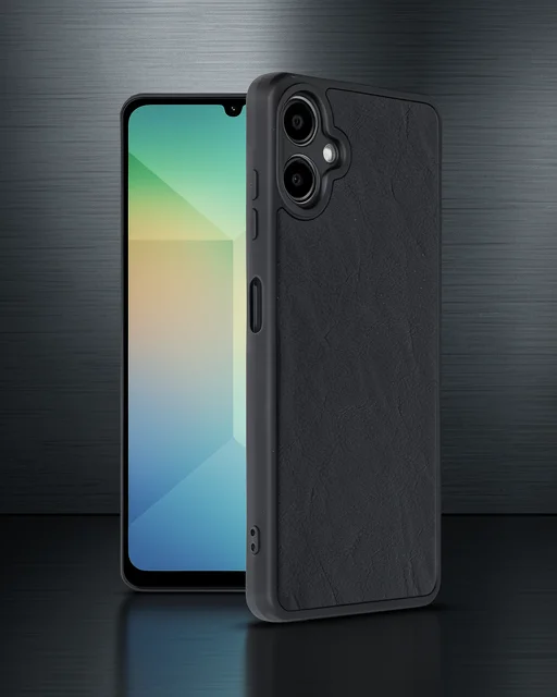 Samsung Galaxy A06 Kılıf Aras Deri Kapak - Siyah