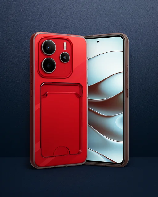 Xiaomi Redmi Note 14 4g Kılıf Kart Şeffaf Silikon - Şeffaf