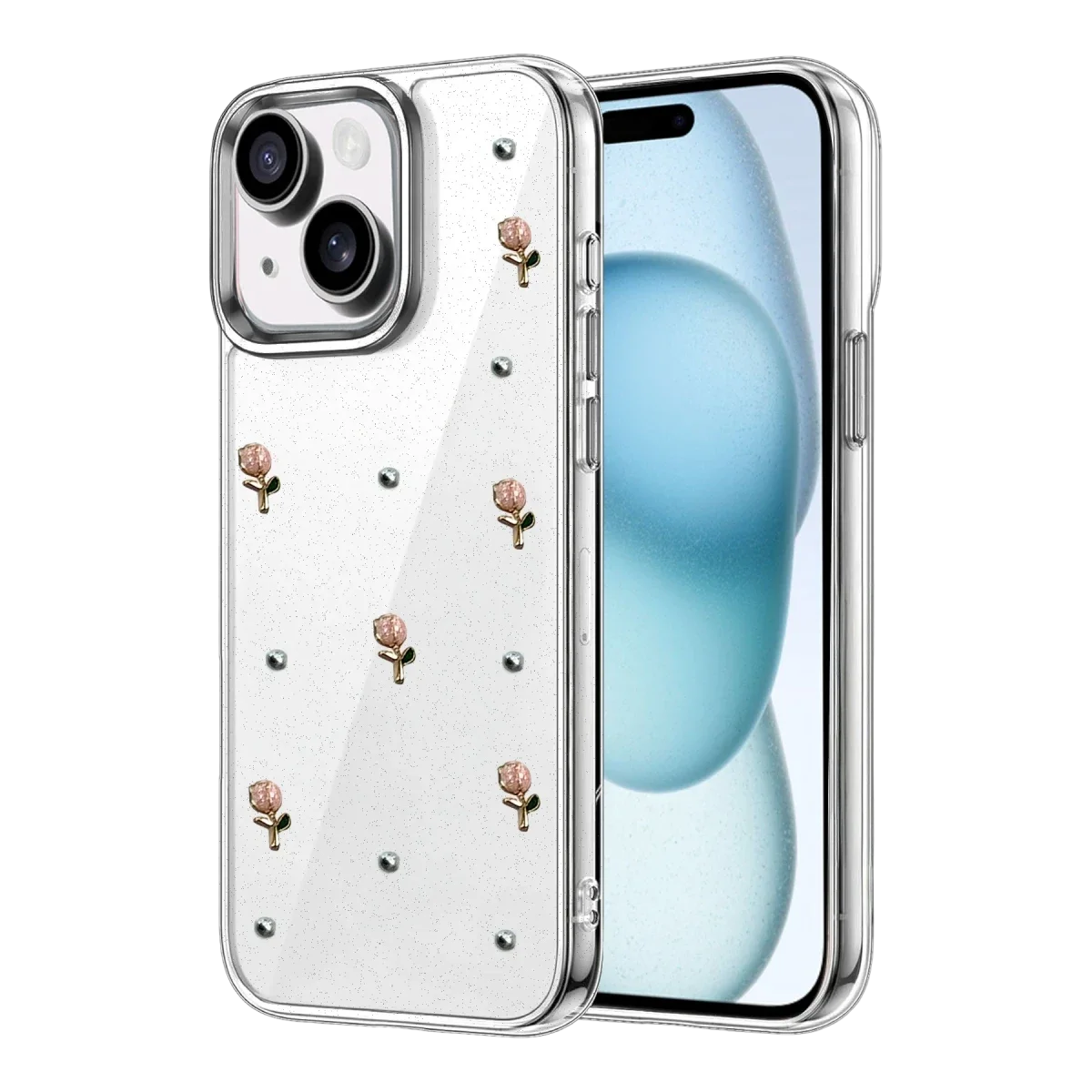 Apple iPhone 15 Fiyonk Desenli Kapak - Desen 6