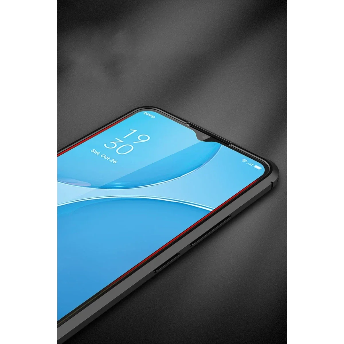 Oppo A15 Kılıf Auto Focus Kapak - Kırmızı görsel 5