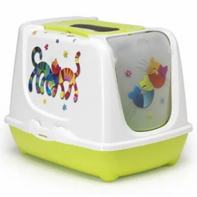 Trendy Kapalı Kedi Tuvaleti 50 Cm Yeşil