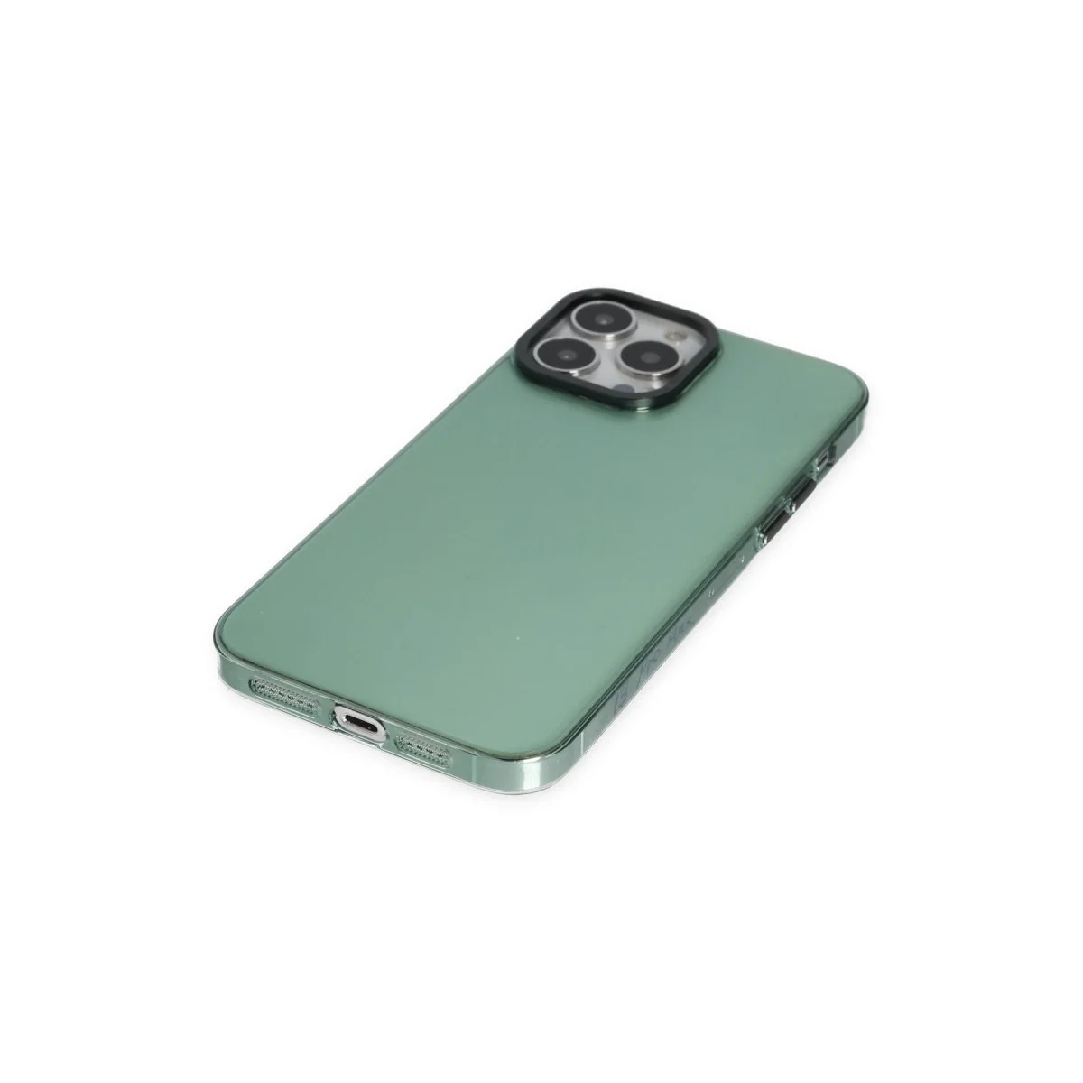 Apple İphone 13 Pro Kılıf Anka Pc Sert Metal Kapak - Yeşil görsel 3