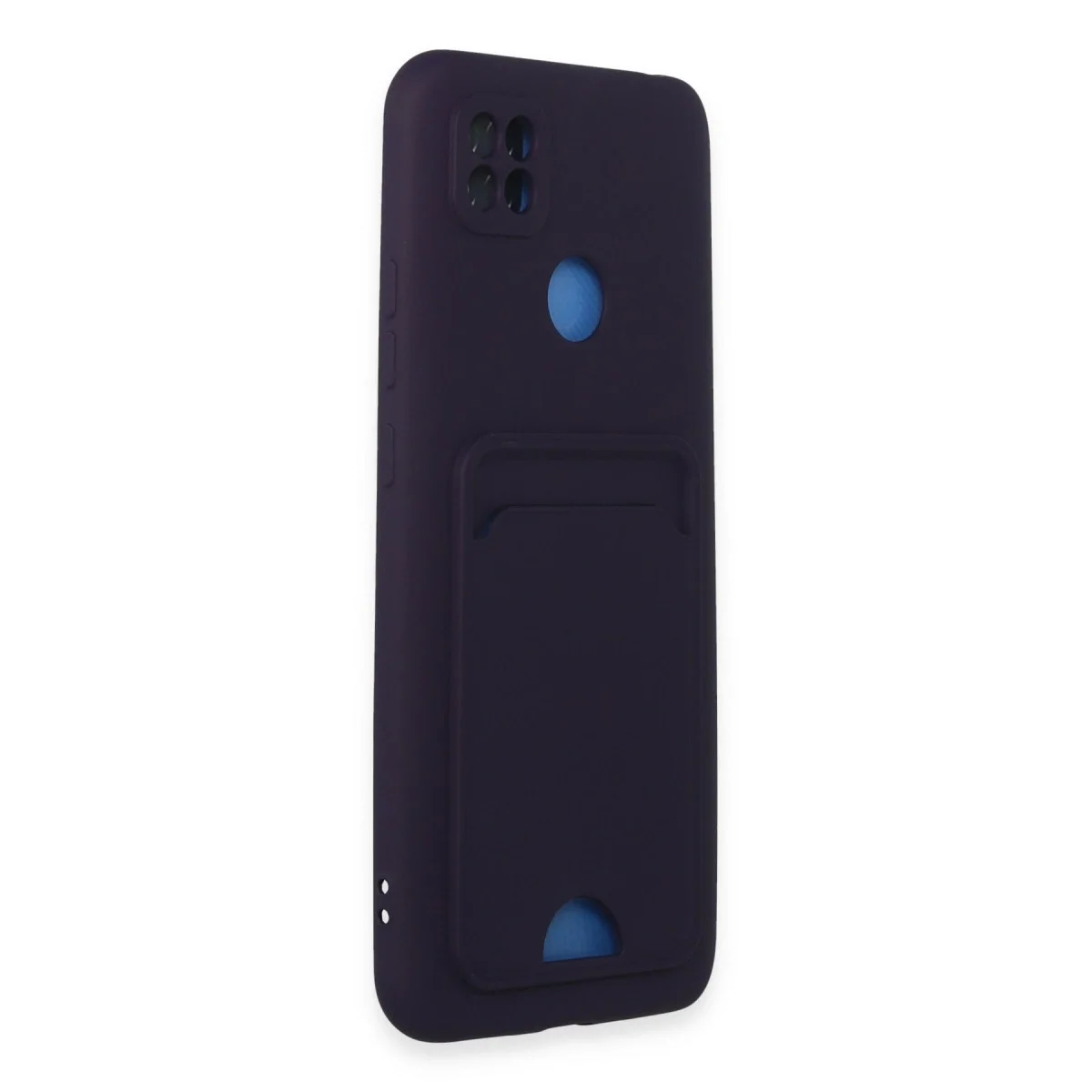 Xiaomi Redmi 9c Kılıf Kelvin Kartvizitli Silikon - Derin Mor görsel 2