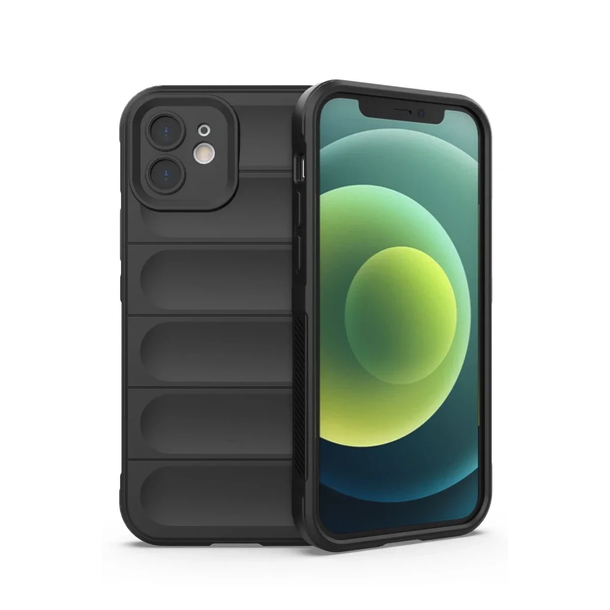 Apple iPhone 12 Kılıf Optimum Silikon - Siyah