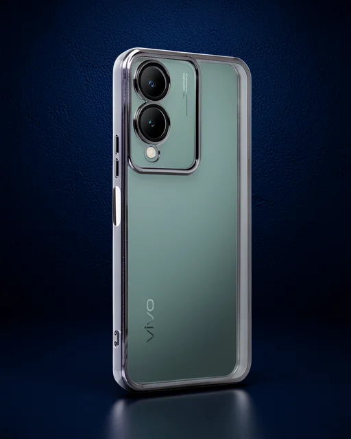 Vivo Y17s Kılıf Razer Lensli Silikon - Siyah
